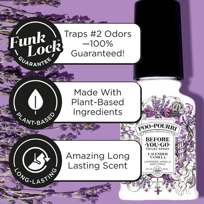 Poo-Pourri Before-You-Go Toilet Spray - Lavender Vanilla - 4 fl oz (118mL)