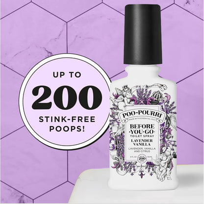 Poo-Pourri Before-You-Go Toilet Spray - Lavender Vanilla - 4 fl oz (118mL)