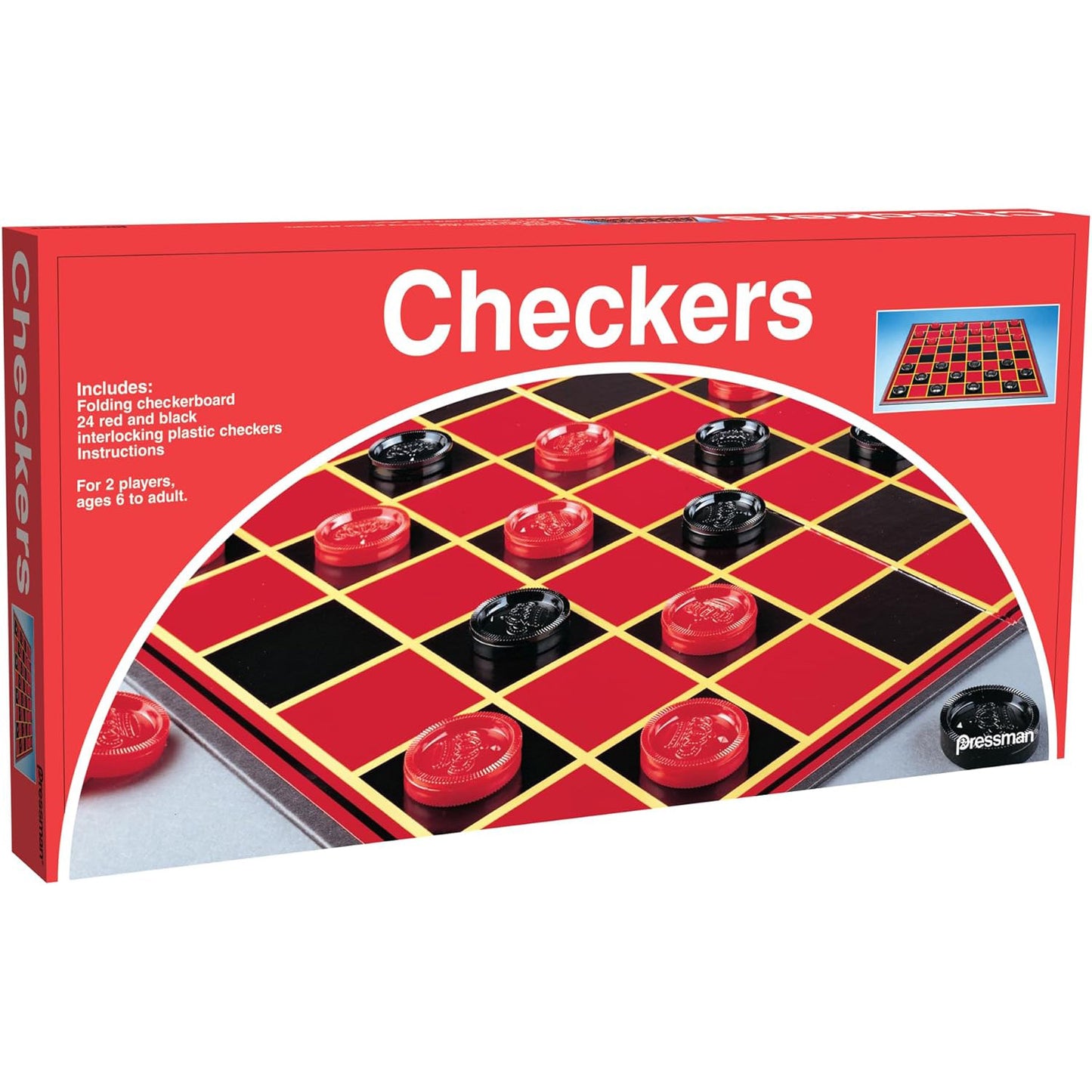Pressman Checkers 프레스맨 체커 — 접이식 클래식 보드 세트