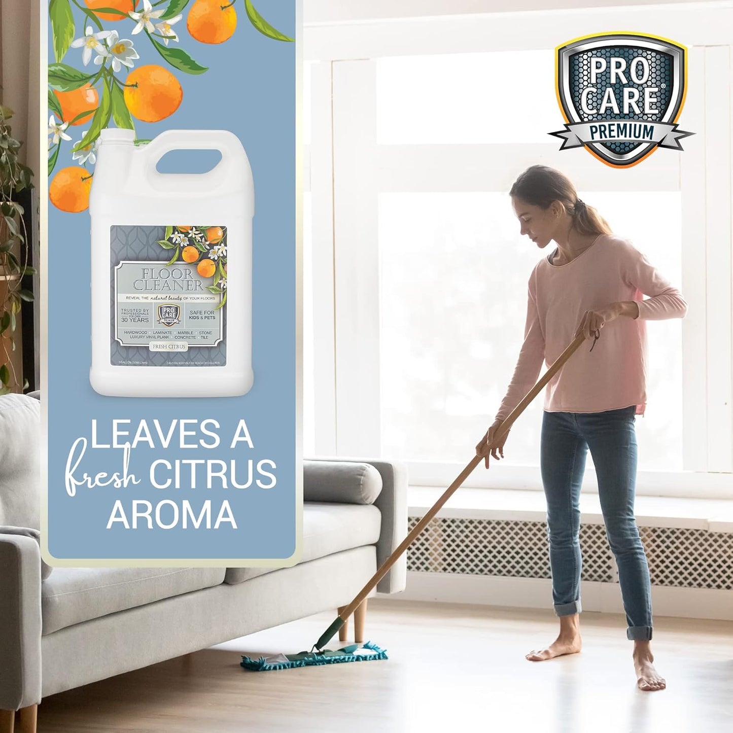 ProCare Floor Cleaner - Citrus - 128 fl oz (3785mL)
