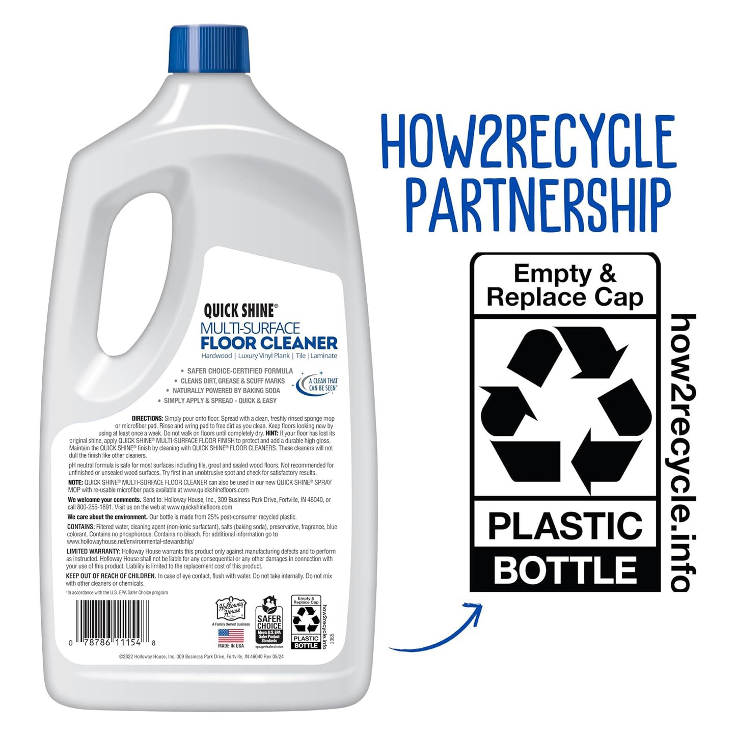 Quick Shine Multi Surface Floor Cleaner - 64 fl oz (1893mL)