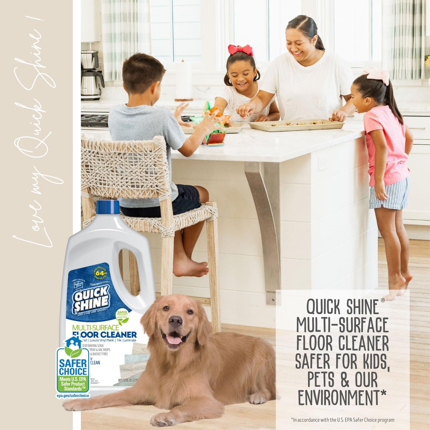 Quick Shine Multi Surface Floor Cleaner - 64 fl oz (1893mL)