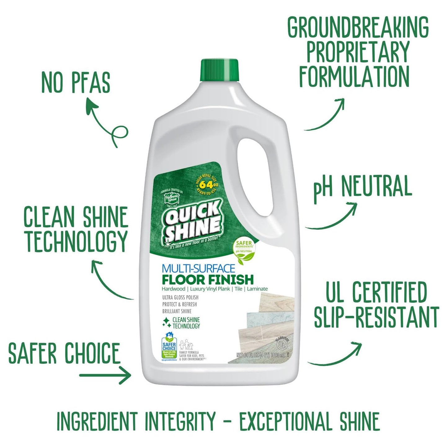 Quick Shine Multi Surface Floor Finish - 64 fl oz (1893mL)