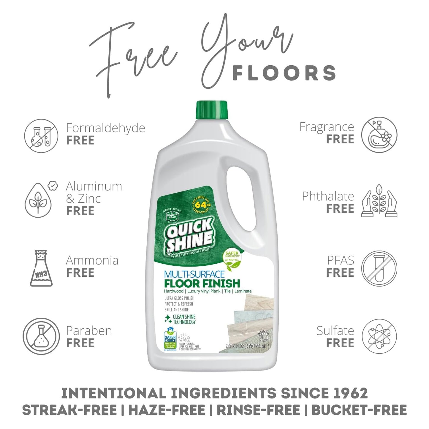 Quick Shine Multi Surface Floor Finish - 64 fl oz (1893mL)
