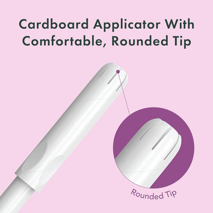 Rael Organic Cotton Core Tampons - Regular & Super - Cardboard Applicator - 36 Count