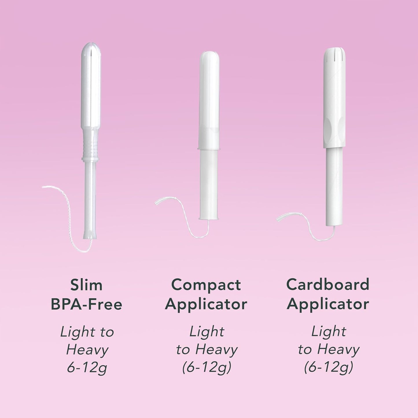 Rael Organic Cotton Core Tampons - Regular Absorbency - Compact Applicator - 36 Count