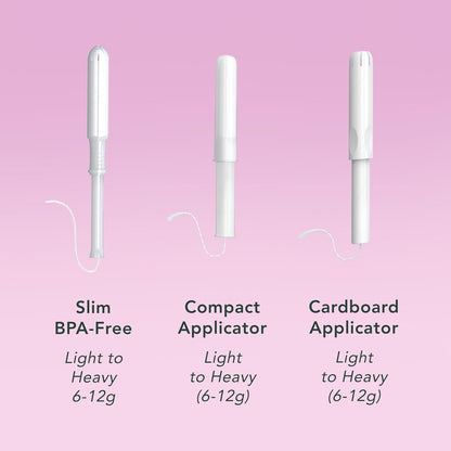 Rael Organic Cotton Core Tampons - Regular Absorbency - Compact Applicator - 36 Count