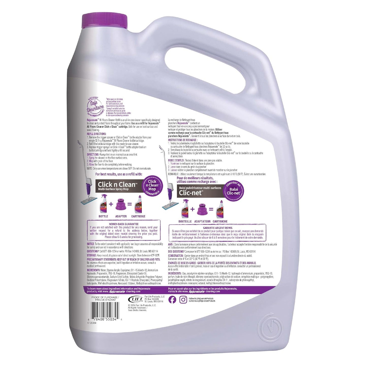 Rejuvenate All Floors Cleaner Refill - 128 fl oz (3785mL)