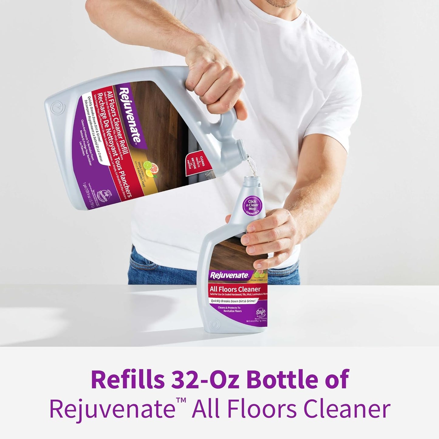 Rejuvenate All Floors Cleaner Refill - 128 fl oz (3785mL)