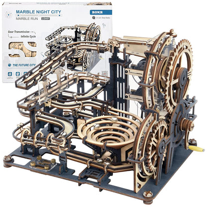 Robotime 로보타임 ROKR 마블 나이트 시티 3D 원목 마블 런 모델 빌딩 키트 LGA01 성인 공예