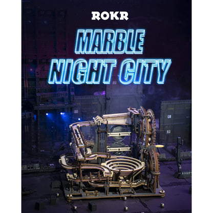 Robotime 로보타임 ROKR 마블 나이트 시티 3D 원목 마블 런 모델 빌딩 키트 LGA01 성인 공예