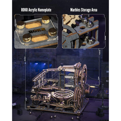 Robotime 로보타임 ROKR 마블 나이트 시티 3D 원목 마블 런 모델 빌딩 키트 LGA01 성인 공예