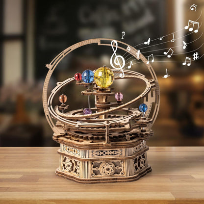 Robotime 로보타임 ROKR 메커니컬 뮤직 박스 스타리 나이트 3D 원목 퍼즐 수동 크랭크 뮤직 무브먼트 성인 공예