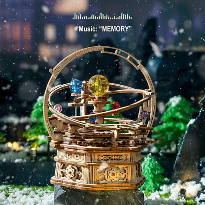 Robotime 로보타임 ROKR 메커니컬 뮤직 박스 스타리 나이트 3D 원목 퍼즐 수동 크랭크 뮤직 무브먼트 성인 공예