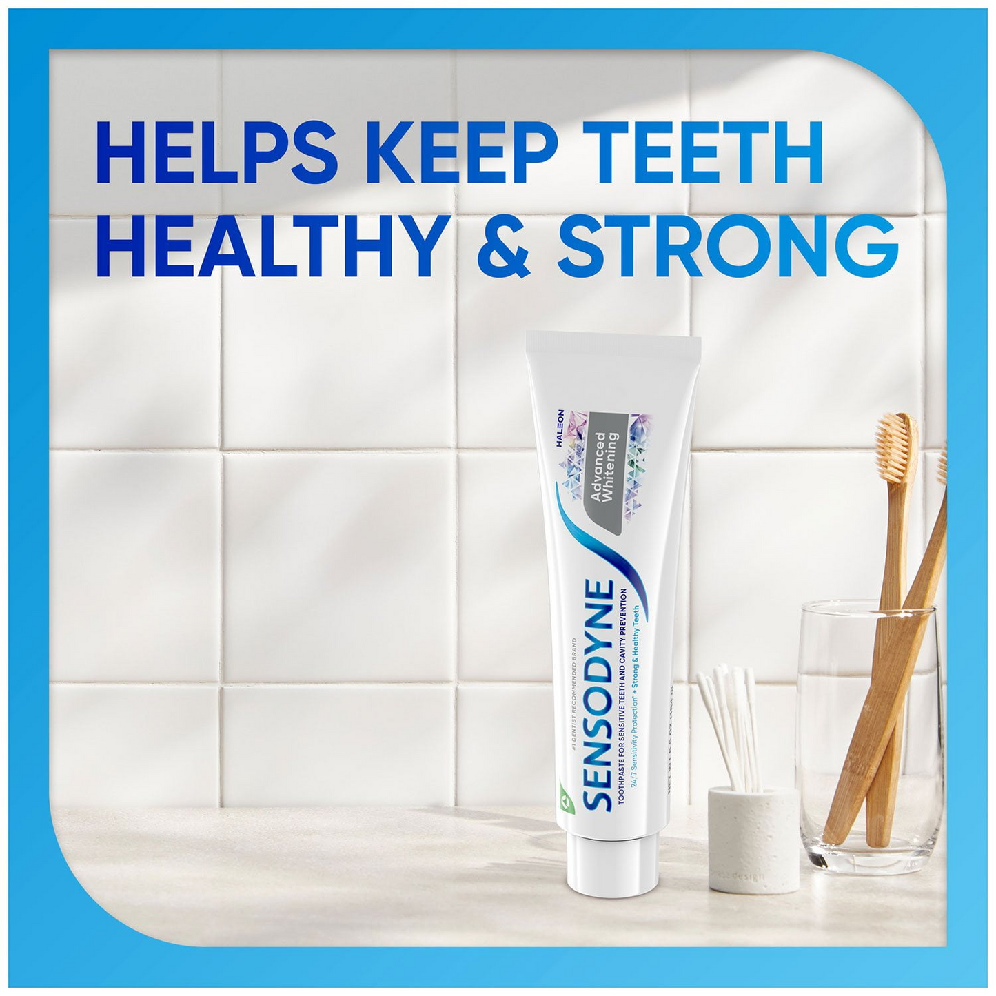 Sensodyne 센소다인 어드밴스드 화이트닝 치약 패밀리 4팩 24/7 시린이 보호·트리플 액션 화이트닝 (4 × 6.5oz)