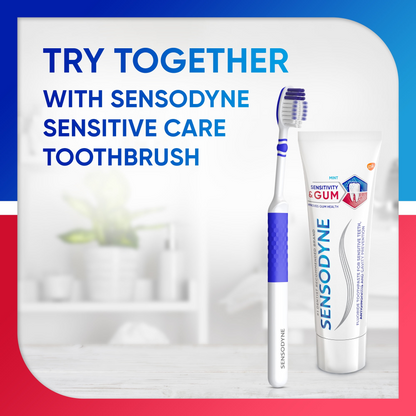 Sensodyne Sensitivity & Gum Toothpaste — Mint, for Sensitive Teeth + Antigingivitis Gum Care, Stannous Fluoride Formula (3.4 oz / 96.4 g)