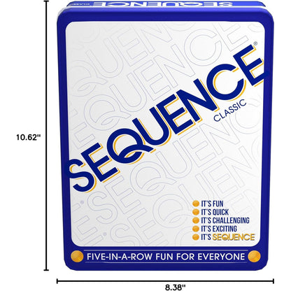 Sequence in a Tin — Five-in-a-Row Family Board Game