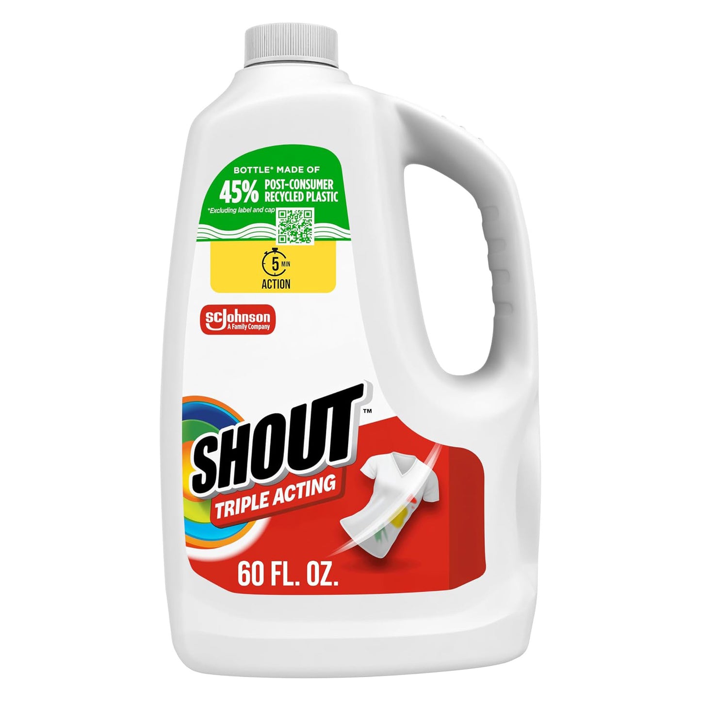 SHOUT 샤우트 얼룩 제거제 - 1774mL (60 fl oz)