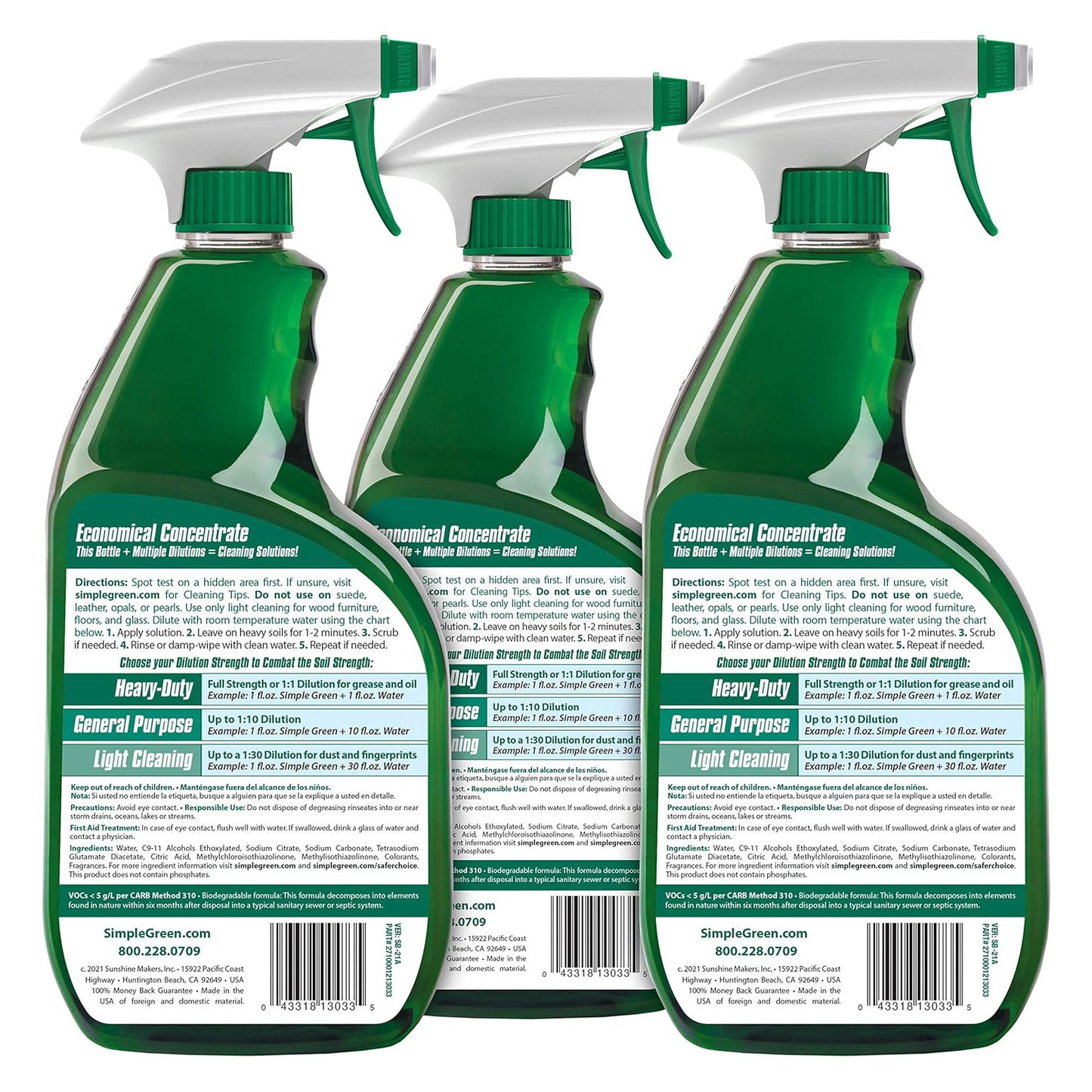 Simple Green 심플그린 다목적 세정제 - 오리지널 - 946mL (32 fl oz) × 3개