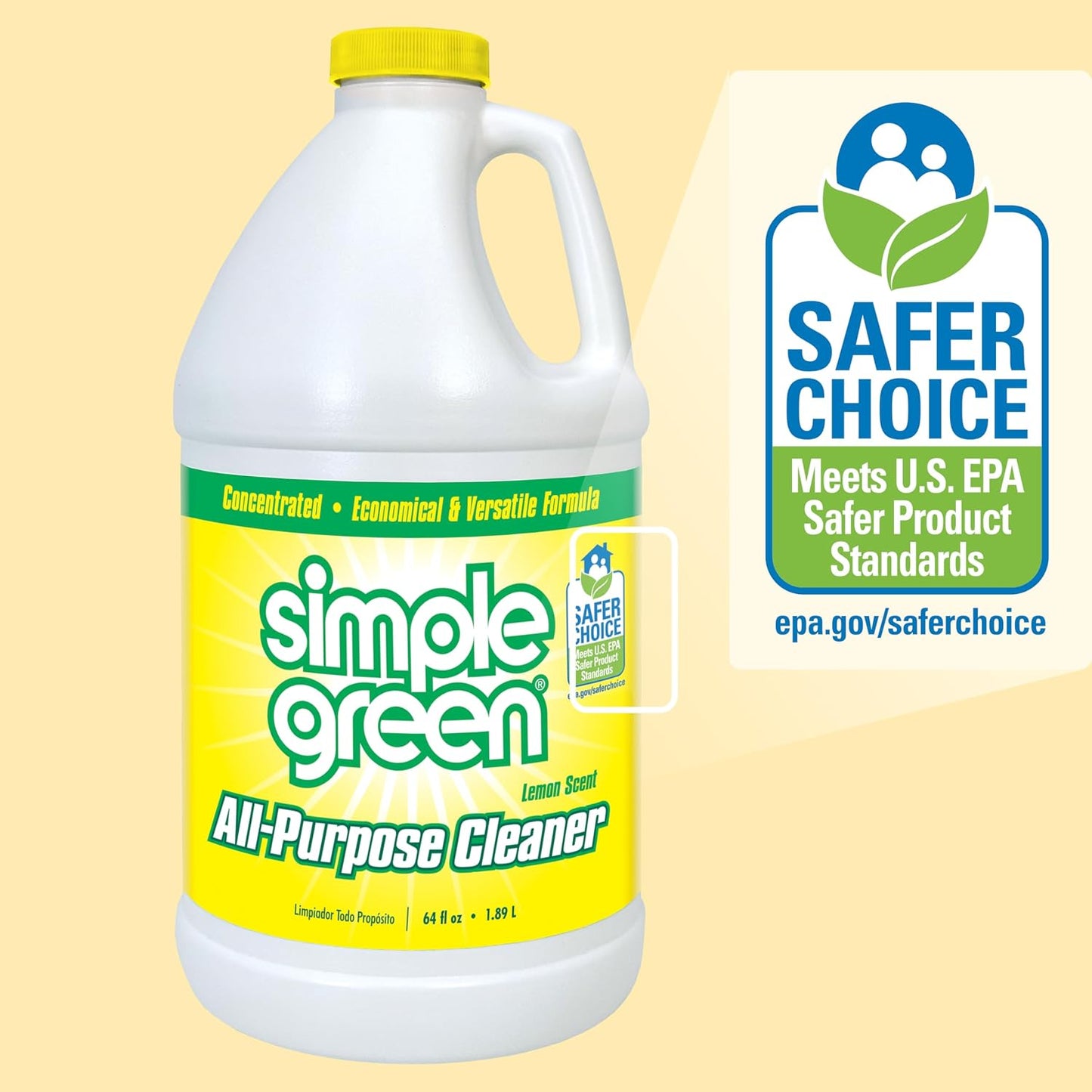 Simple Green 심플그린 다목적 세정제 - 레몬 - 1893mL (64 fl oz)