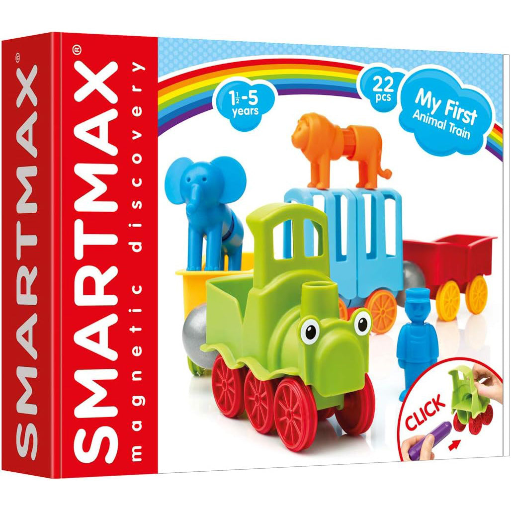 SmartMax 스마트맥스 마이 퍼스트 동물 기차 자석 빌딩 세트