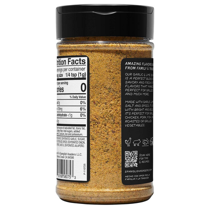 Spanglish Asadero 스팽글리시 아사데로 갈릭 라임 시즈닝 - 10 oz