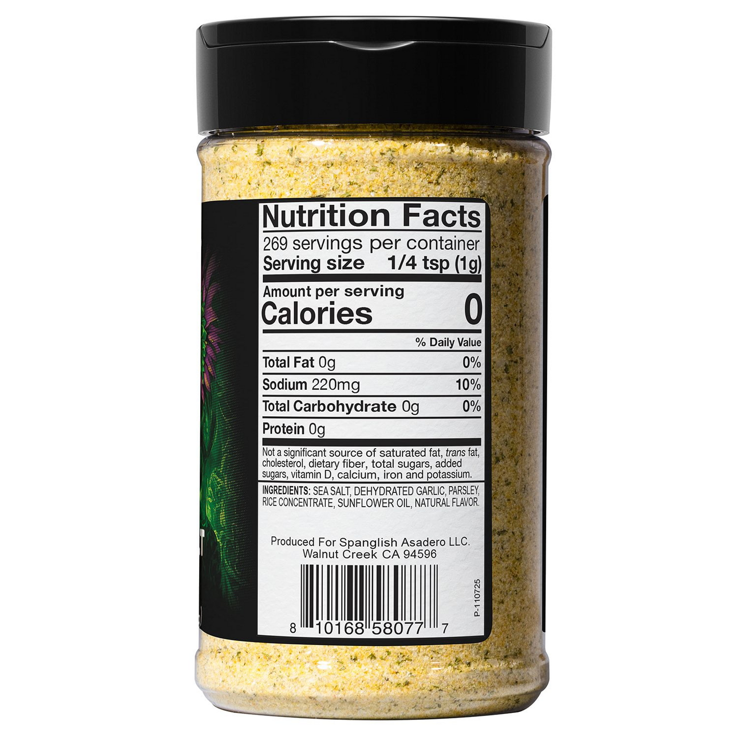 Spanglish Asadero 스팽글리시 아사데로 갈릭솔트 시즈닝 - 9.5 oz