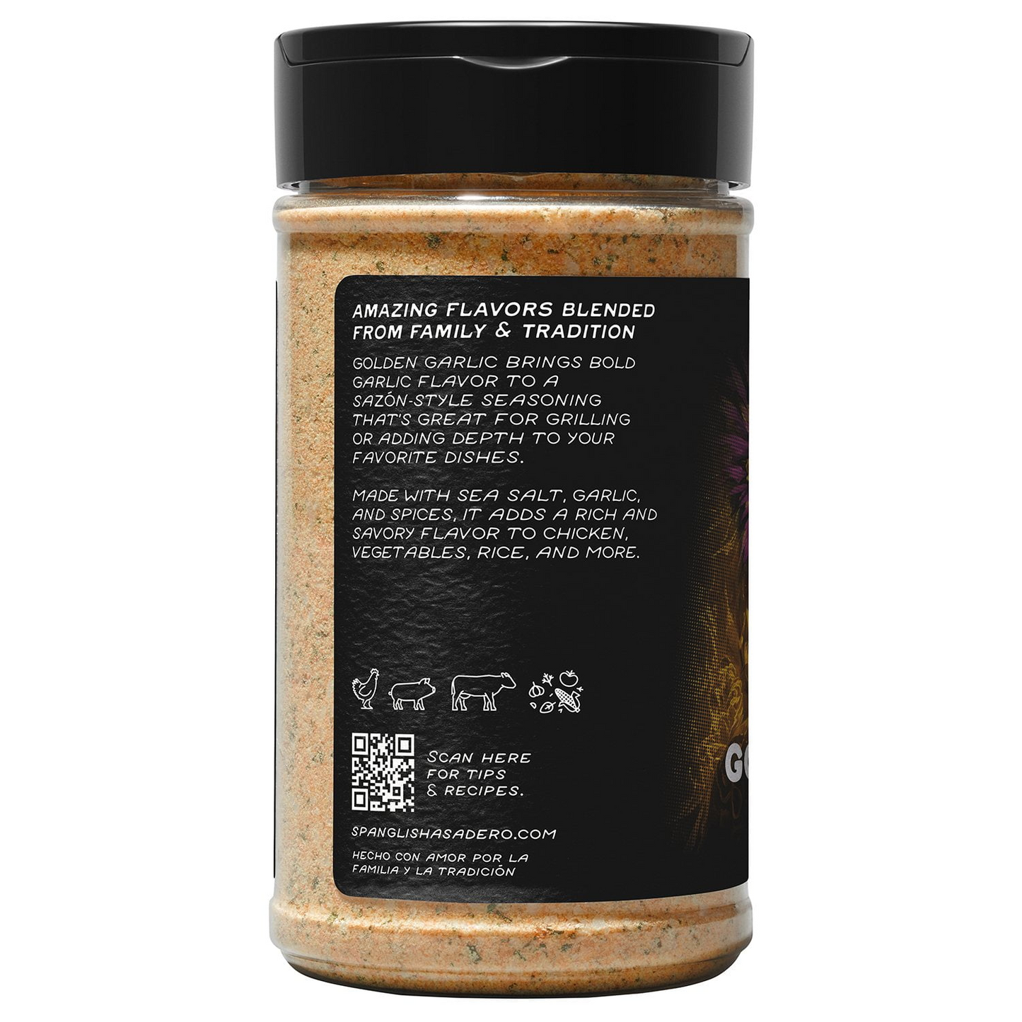 Spanglish Asadero Golden Garlic Seasoning - 9.2 oz
