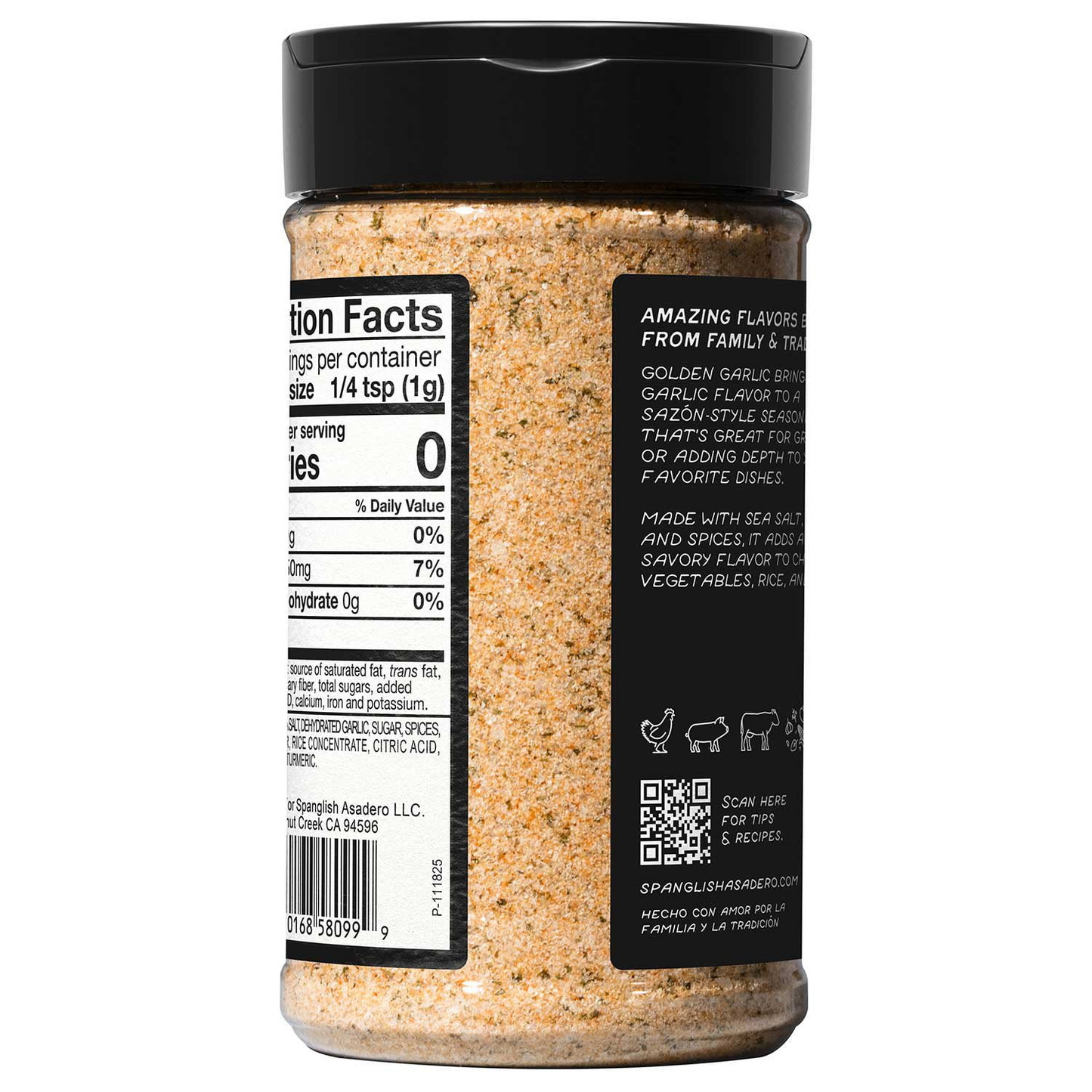 Spanglish Asadero Golden Garlic Seasoning - 9.2 oz