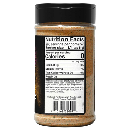 Spanglish Asadero Golden Garlic Seasoning - 9.2 oz