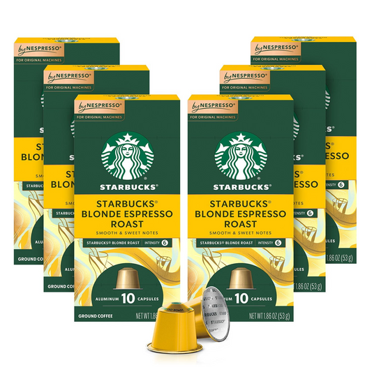 Starbucks by Nespresso Blonde Roast Espresso Capsules (Nespresso Original) - 60 ct