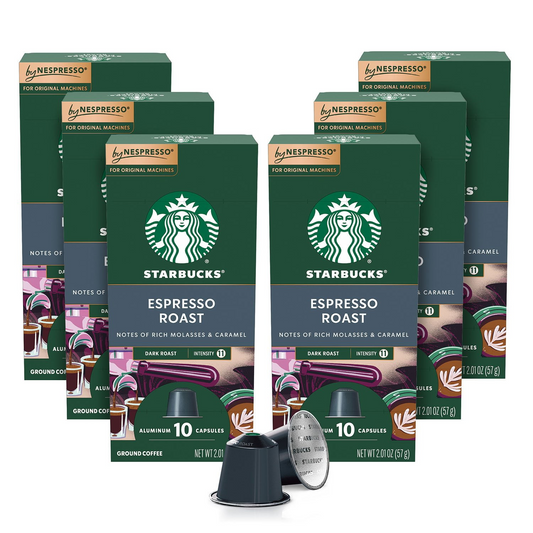 Starbucks by Nespresso Dark Roast Espresso Capsules (Nespresso Original) - 60 ct