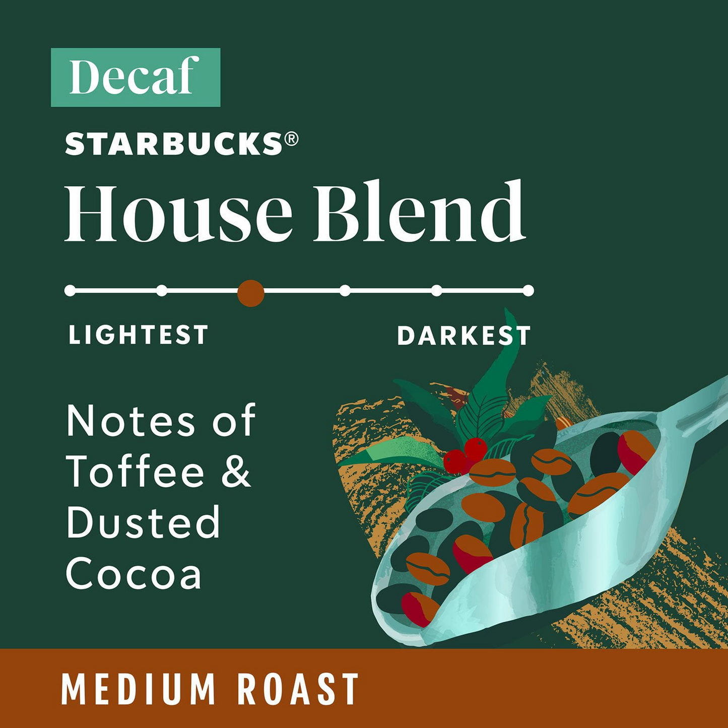 Starbucks 스타벅스 디카페인 하우스 블렌드 미디엄 로스트 팟 (K-컵) - 72개입