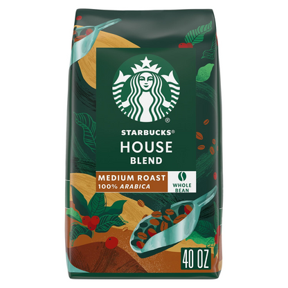 Starbucks 스타벅스 하우스 블렌드 미디엄 로스트 홀빈 원두 - 40 oz (1134g)