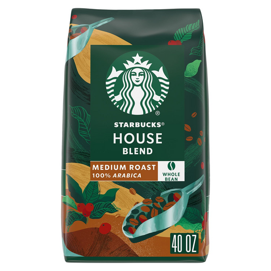 Starbucks House Blend Medium Roast Whole Bean Coffee - 40 oz (1134g)