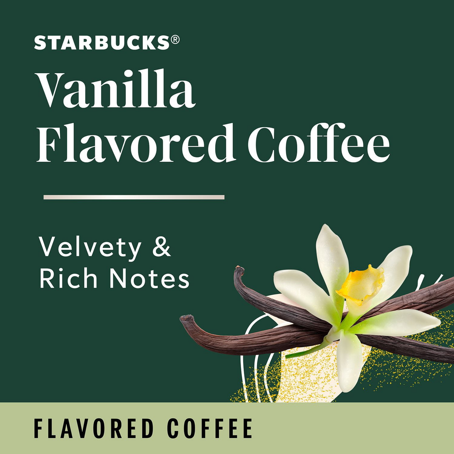 Starbucks Vanilla Flavored Light Roast Pods (K-Cup) - 64 ct