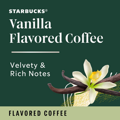 Starbucks Vanilla Flavored Light Roast Pods (K-Cup) - 64 ct