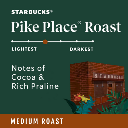 Starbucks 스타벅스 파이크 플레이스 미디엄 로스트 팟 (K-컵) - 72개입