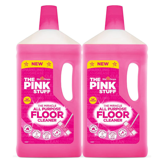 Stardrops The Pink Stuff Floor Cleaner - 67.6 fl oz (1999mL) × 2 Bottles