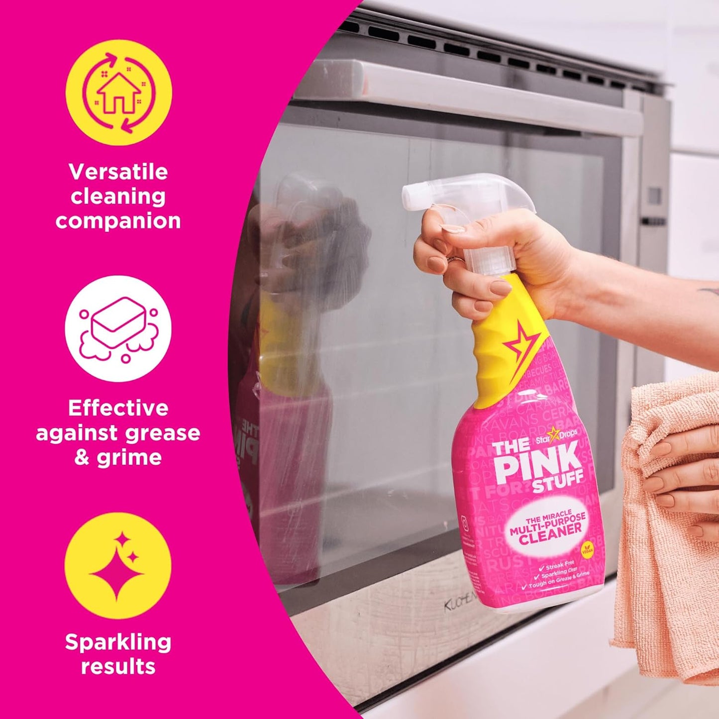 Stardrops The Pink Stuff Multi-Surface Cleaner - 25 fl oz (750mL) × 3 Bottles