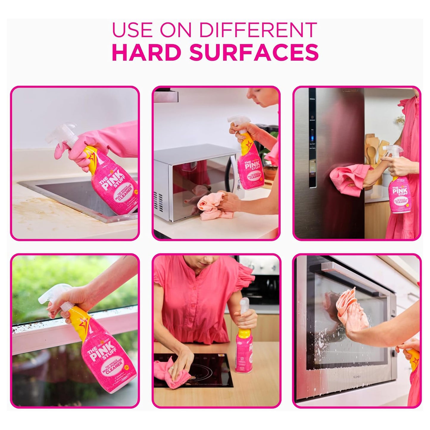 Stardrops The Pink Stuff Multi-Surface Cleaner - 25 fl oz (750mL) × 3 Bottles