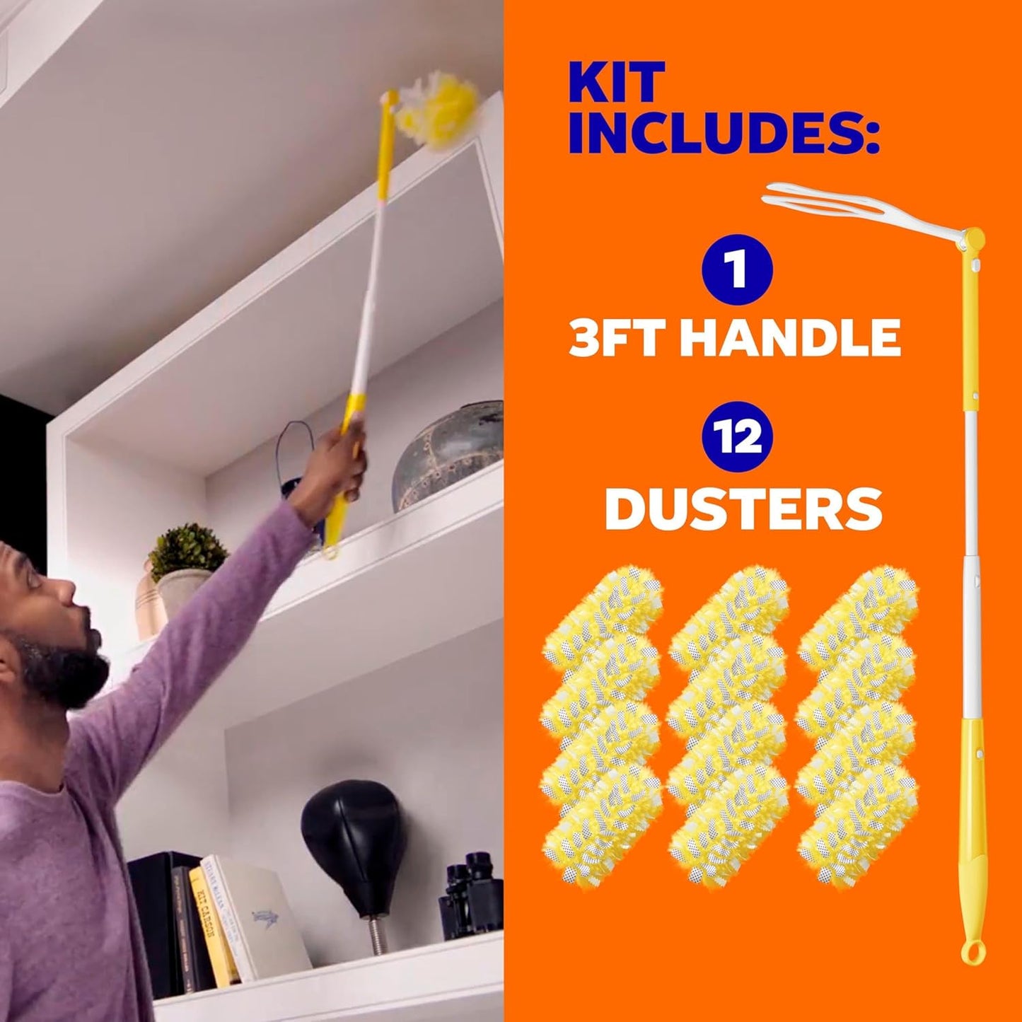 Swiffer 스위퍼 더스터 키트 (3피트 연장 핸들)