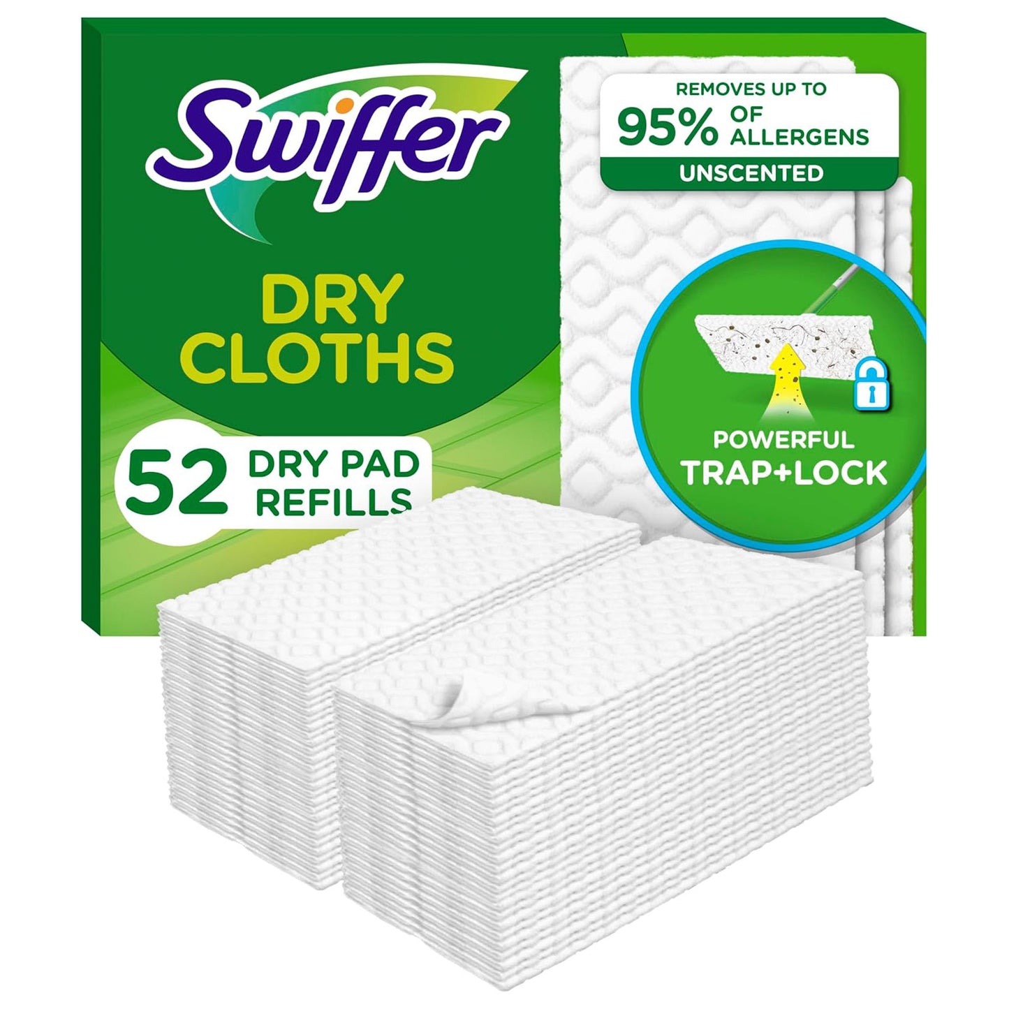 Swiffer 스위퍼 드라이 패드 리필 - 무향 - 52매