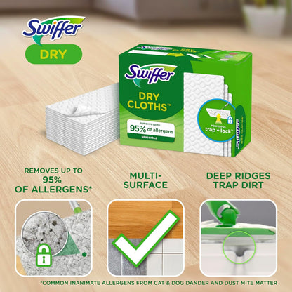 Swiffer 스위퍼 드라이 패드 리필 - 무향 - 52매