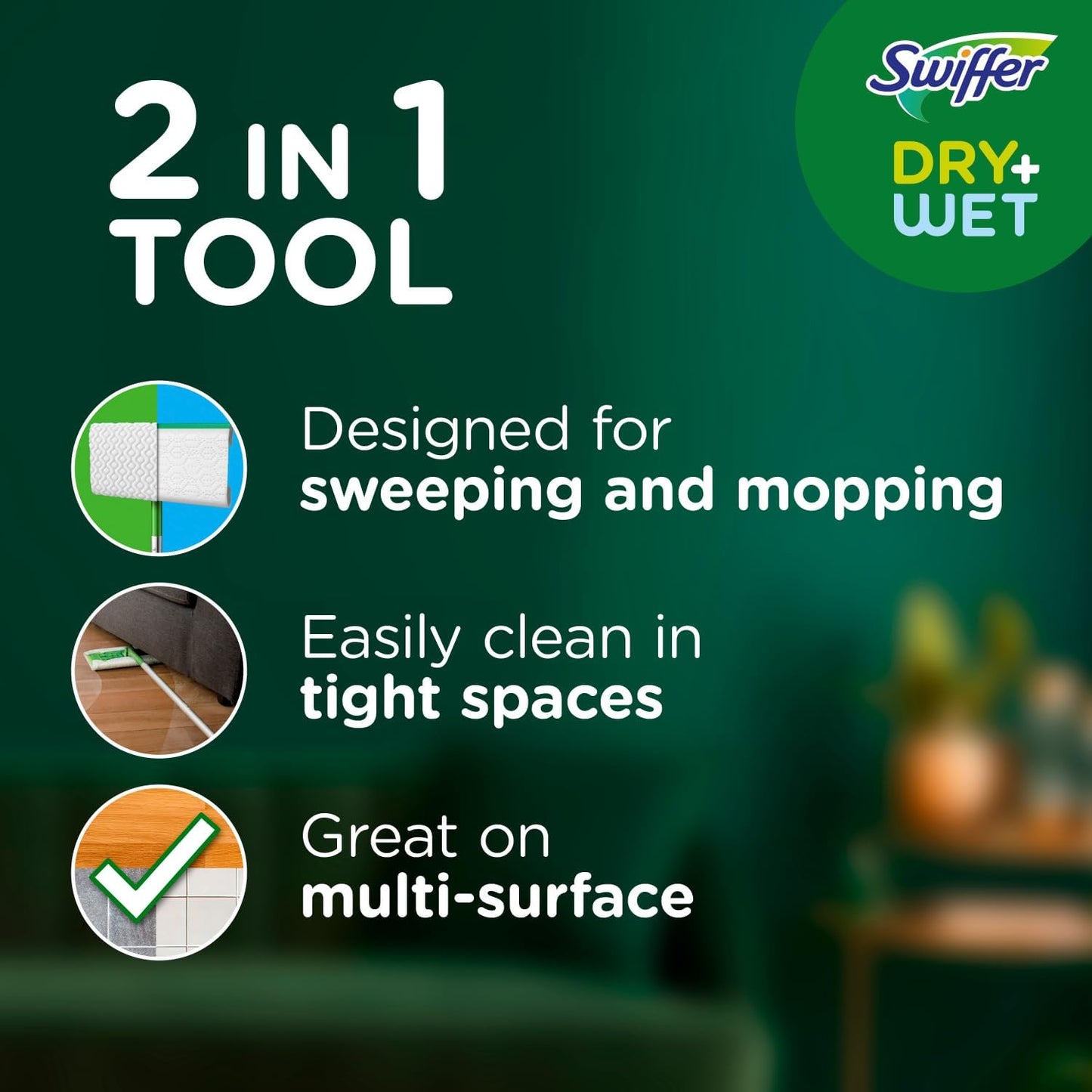 Swiffer 스위퍼 2-in-1 드라이+웻 플로어 맙