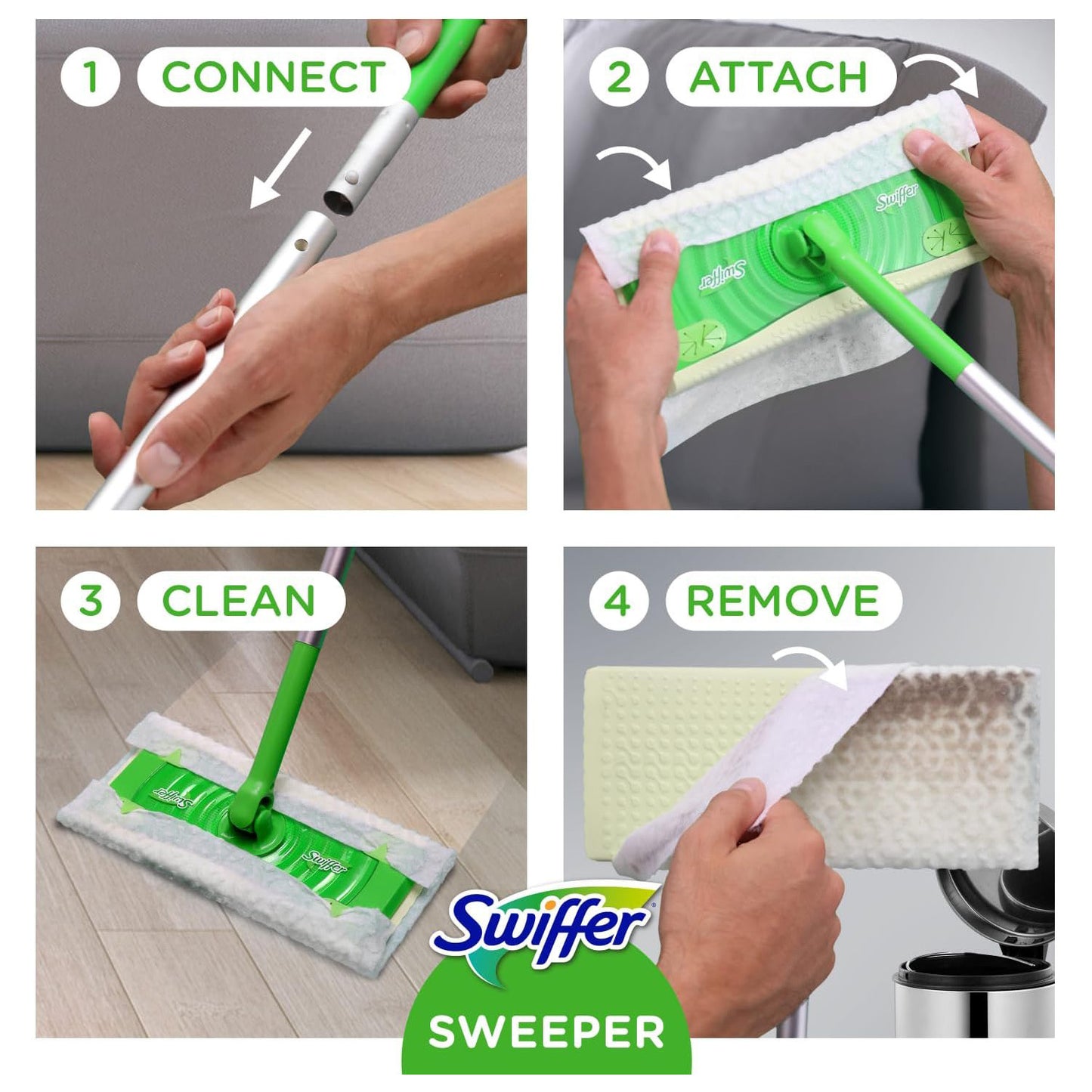 Swiffer 스위퍼 2-in-1 드라이+웻 플로어 맙