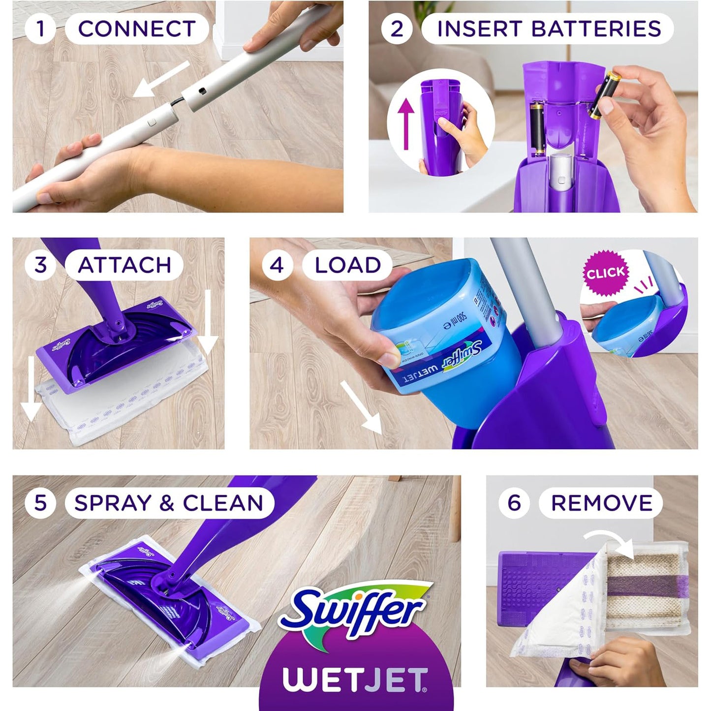 Swiffer 스위퍼 웻젯 스프레이 맙 스타터 키트