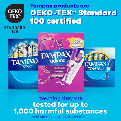 Tampax Pearl Tampons - Light Absorbency - Unscented - 100 Count