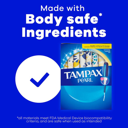 Tampax Pearl Tampons - Super Plus Absorbency - Unscented - 100 Count