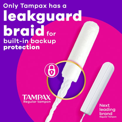 Tampax 탐팩스 라디언트 탐폰 - 슈퍼 - 무향 - 42개입